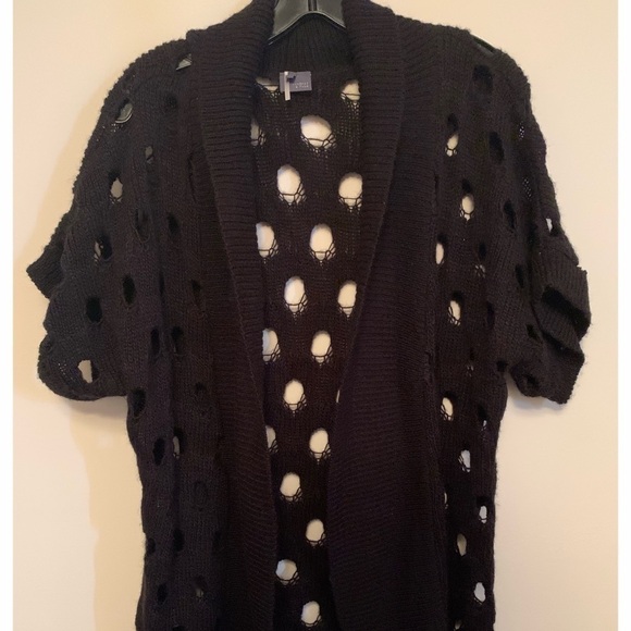 Sparkle and Fade short sleeve cardigan with holes - Picture 1 of 2